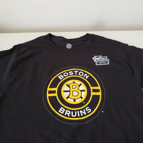 Boston Bruins Short Sleeve T-Shirt Tee Mens Small Black NHL Winter Classic NWT - Picture 2 of 11